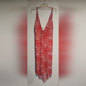 O'Neill Red Floral Midi Dress